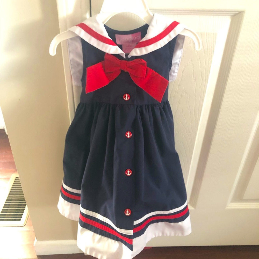 Girls Sailor Dress - 3T (EXCELLENT CONDITION)